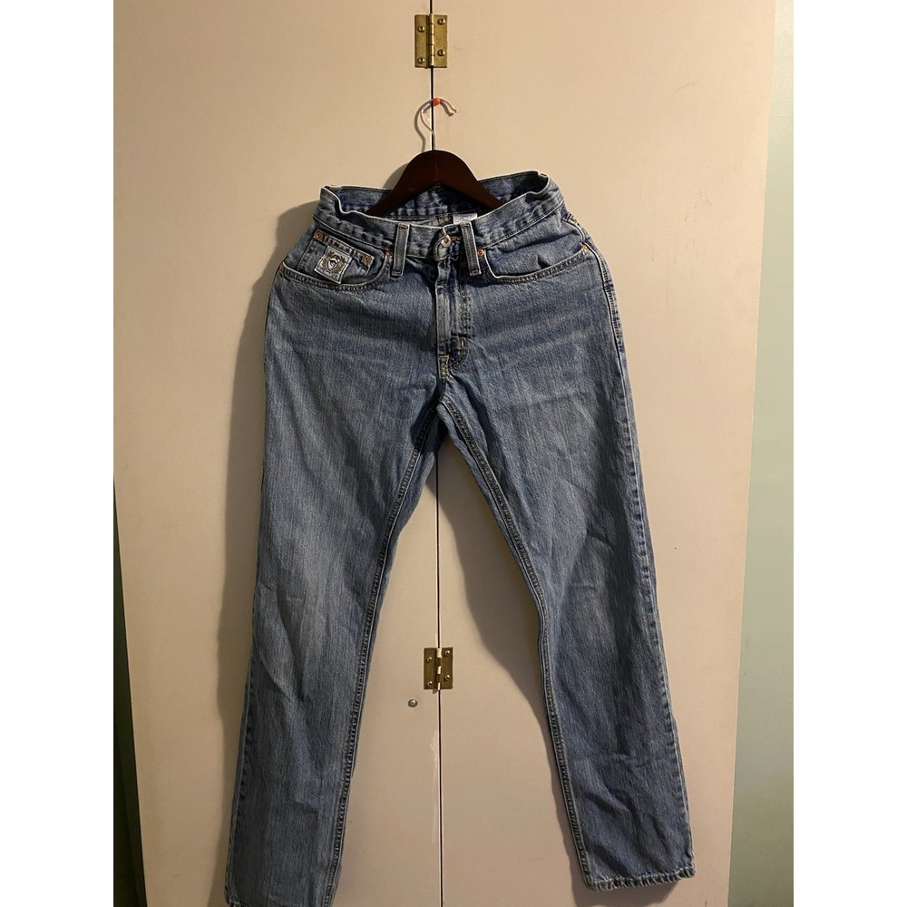 Cinch White Label Jeans Men 27x34 Blue Good Relaxed Straight MB92834003